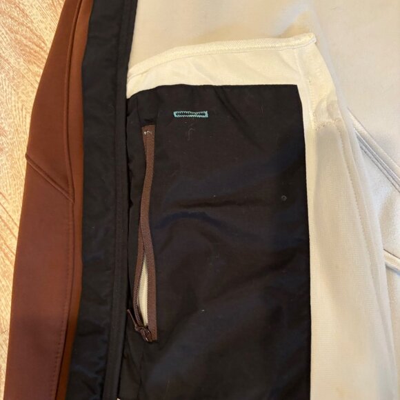 Isis Womens Softshell Jacket Size 10 Brown Wind & Weather Resistant - Picture 7 of 9